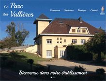 Tablet Screenshot of parc-vallieres.fr
